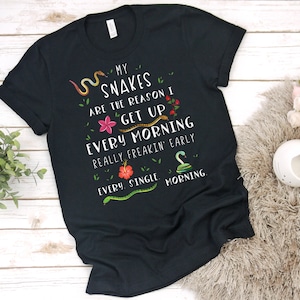Snake Shirt For Snake Lovers. Great Snake Lover Gift For Women and Men. Cute Snake Graphic Tee. Snake Top. Explore Now!