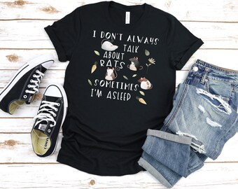 Camiseta divertida de rata, hombres mujeres, regalo de amante de la rata, gráfico lindo rata, top de rata de mascota, camiseta de rata, camiseta de mascota exótica. ¡Explora ahora!
