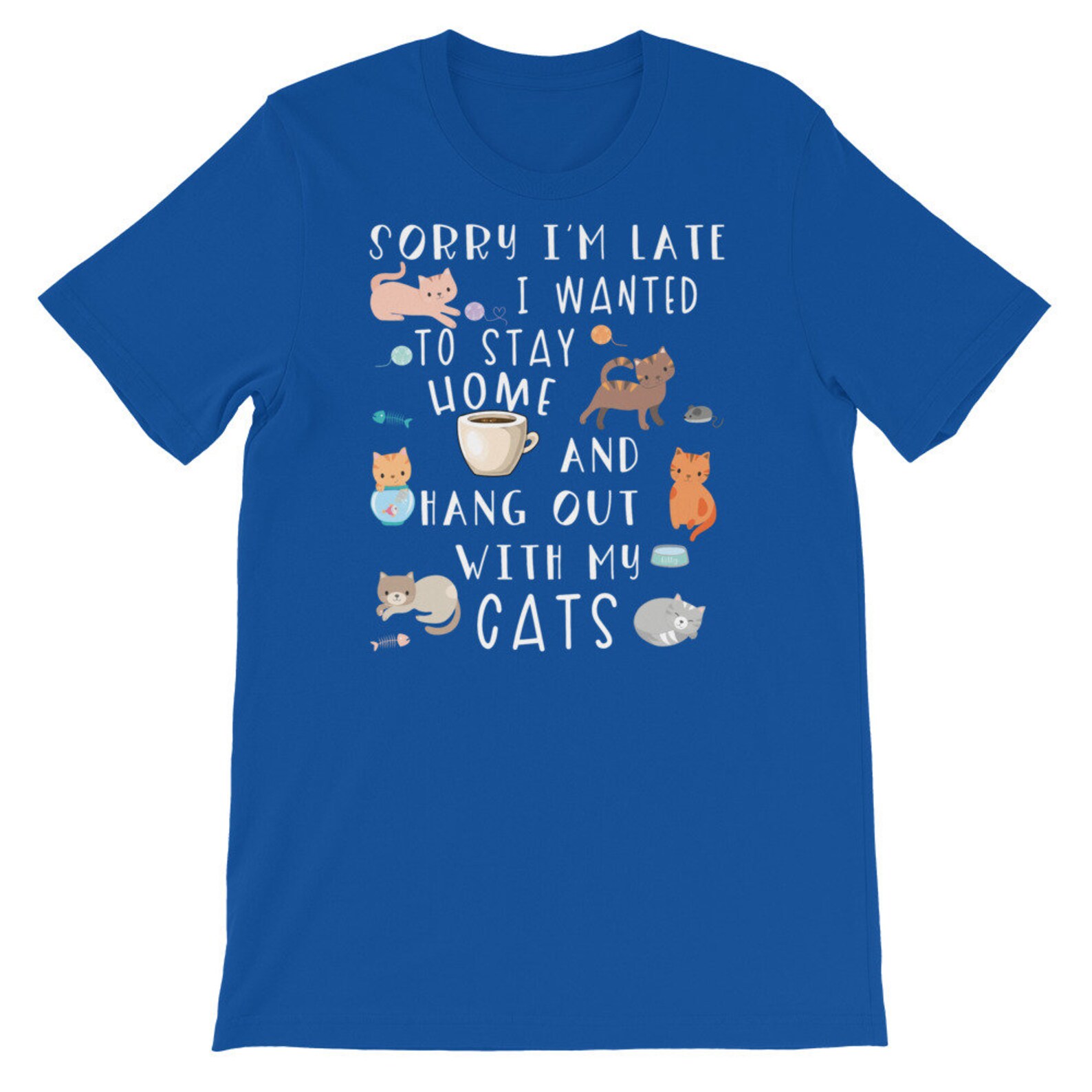Funny Cat Shirt, Women Men, Cat Lover Gift, Crazy Cat Lady, Cat T-shirt ...