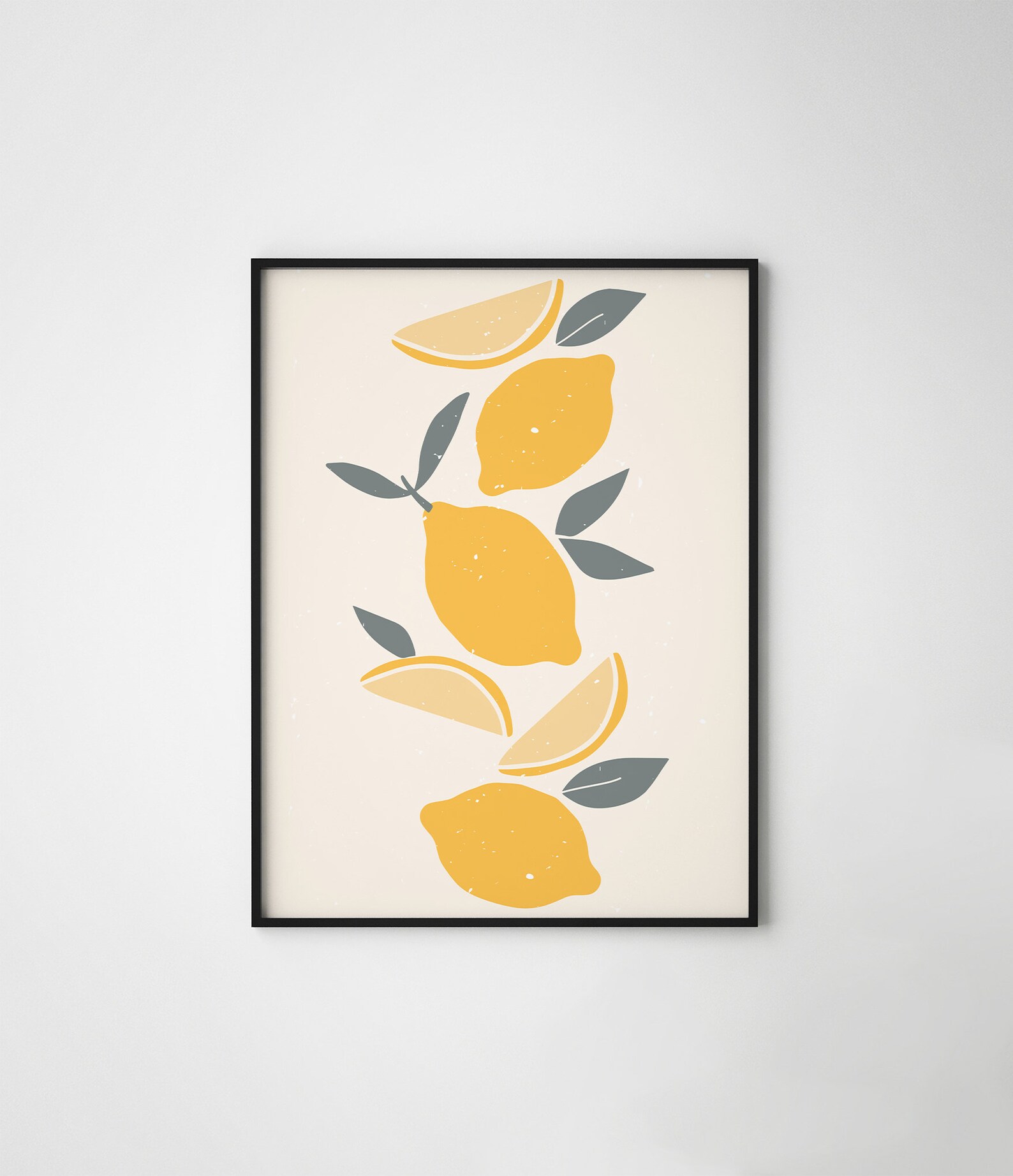 Fruits art print Lemons wall art Boho print Modern bohemian | Etsy