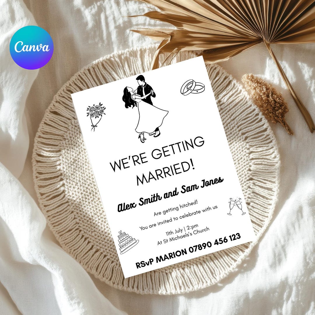 Informal Wedding Invitation - Etsy