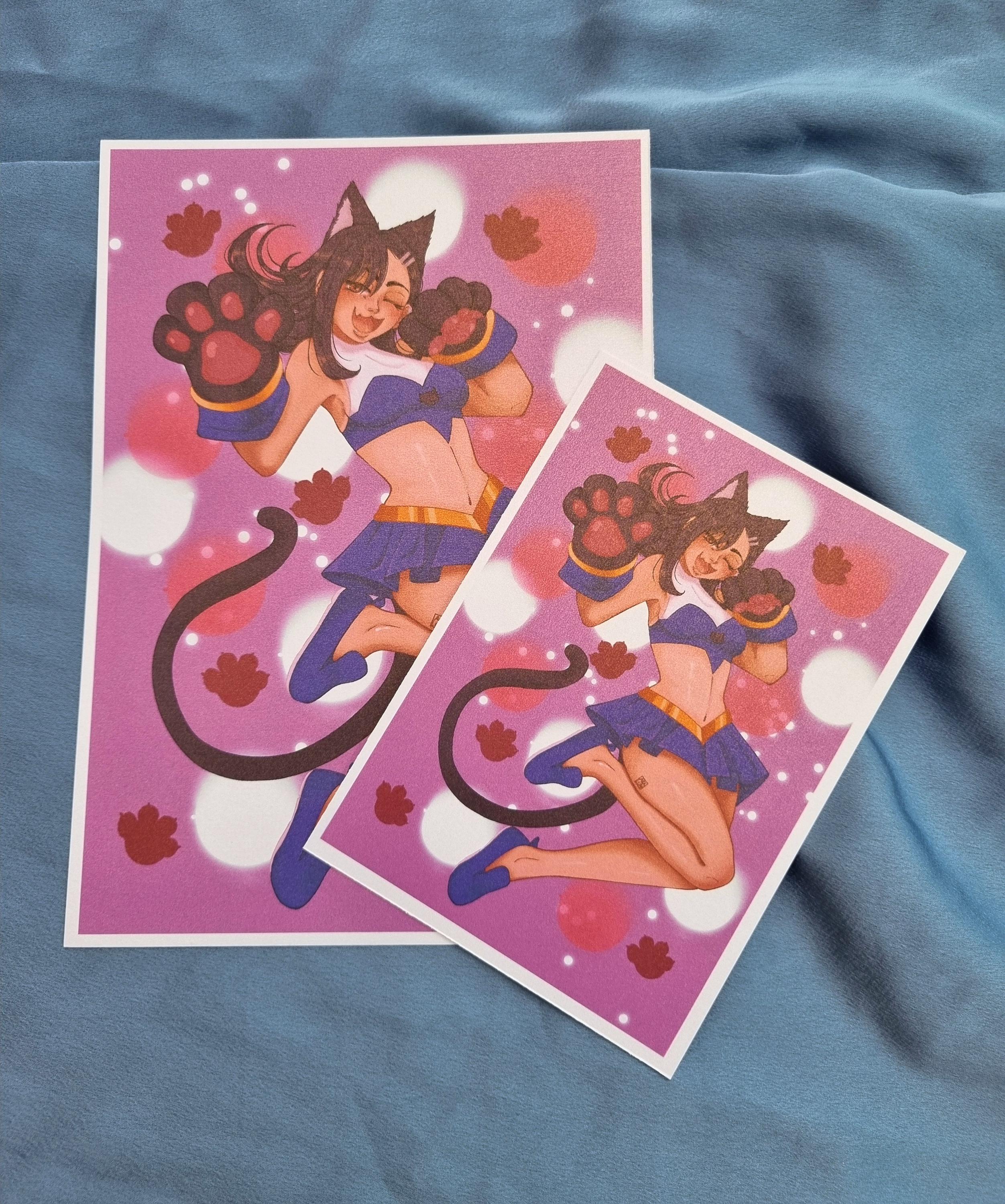 Illustration Print - Cat Nagatoro - Etsy