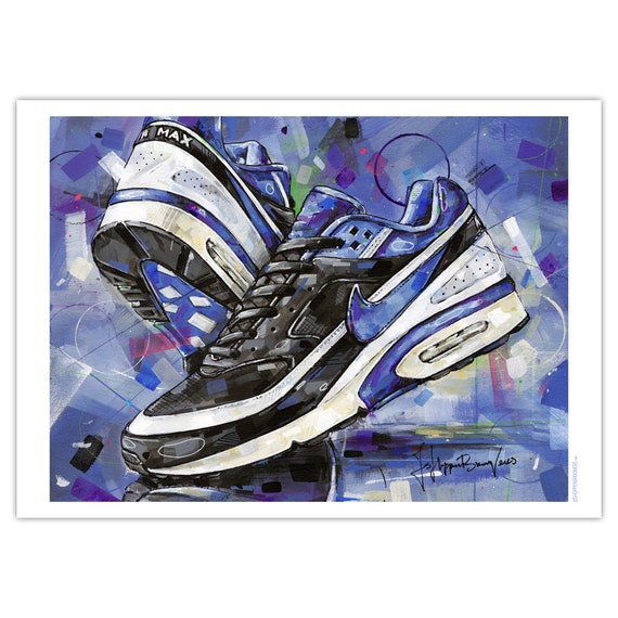 Buy Nike Air Max BW Persian Violet Print 01 Online India - Etsy