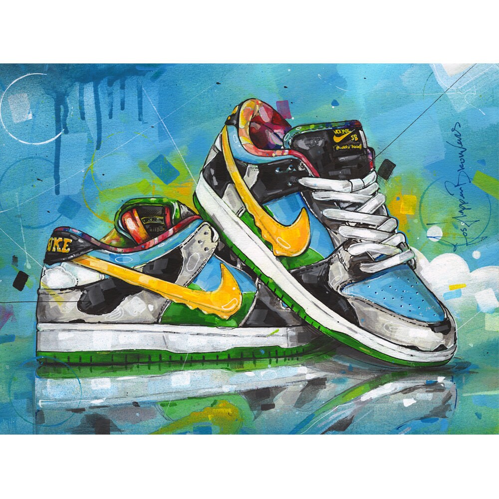 Nike Sb Dunk Low Ben \u0026 Jerry's Chunky Dunky Painting. | Etsy Norway