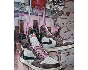 travis scott pink shoelaces