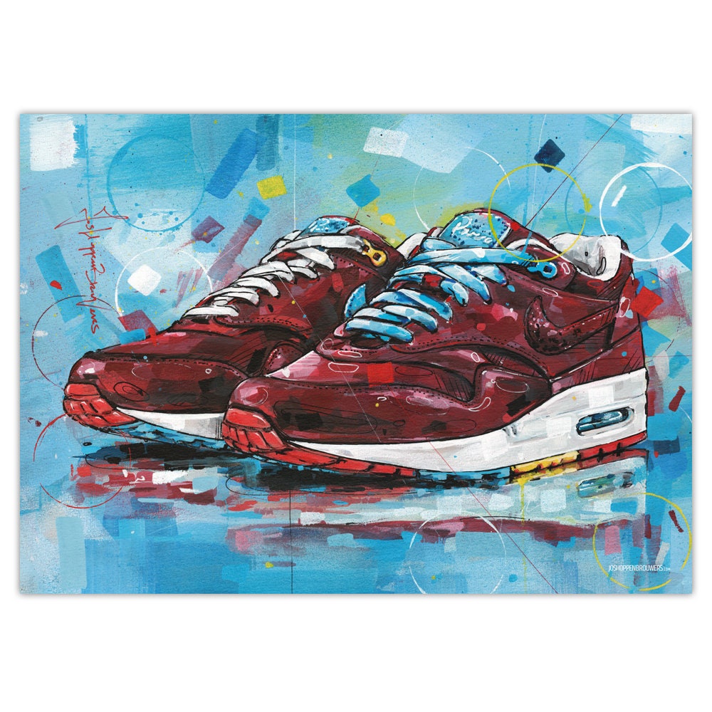 Nike Air Max 1 Patta X Parra Cherrywood Poster 70x50cm | Etsy Canada