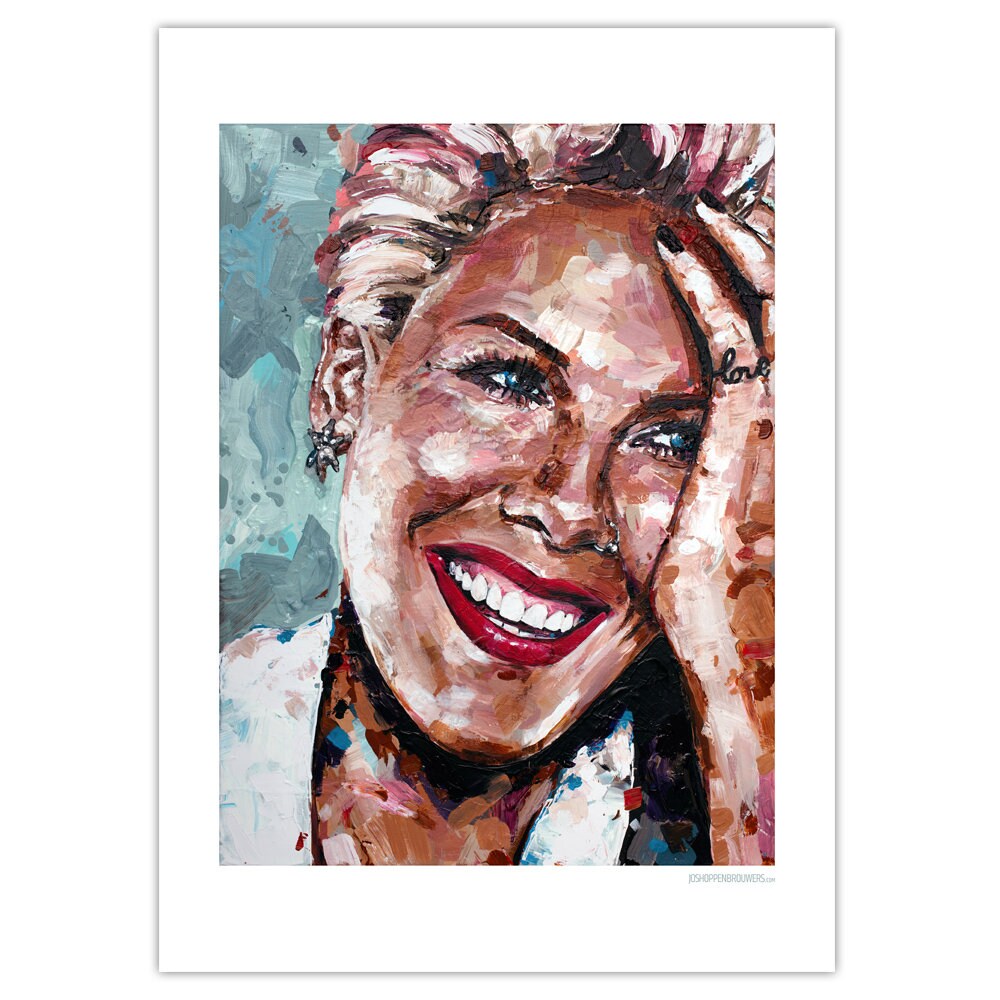 Discover P!NK Gesicht Portrait Poster