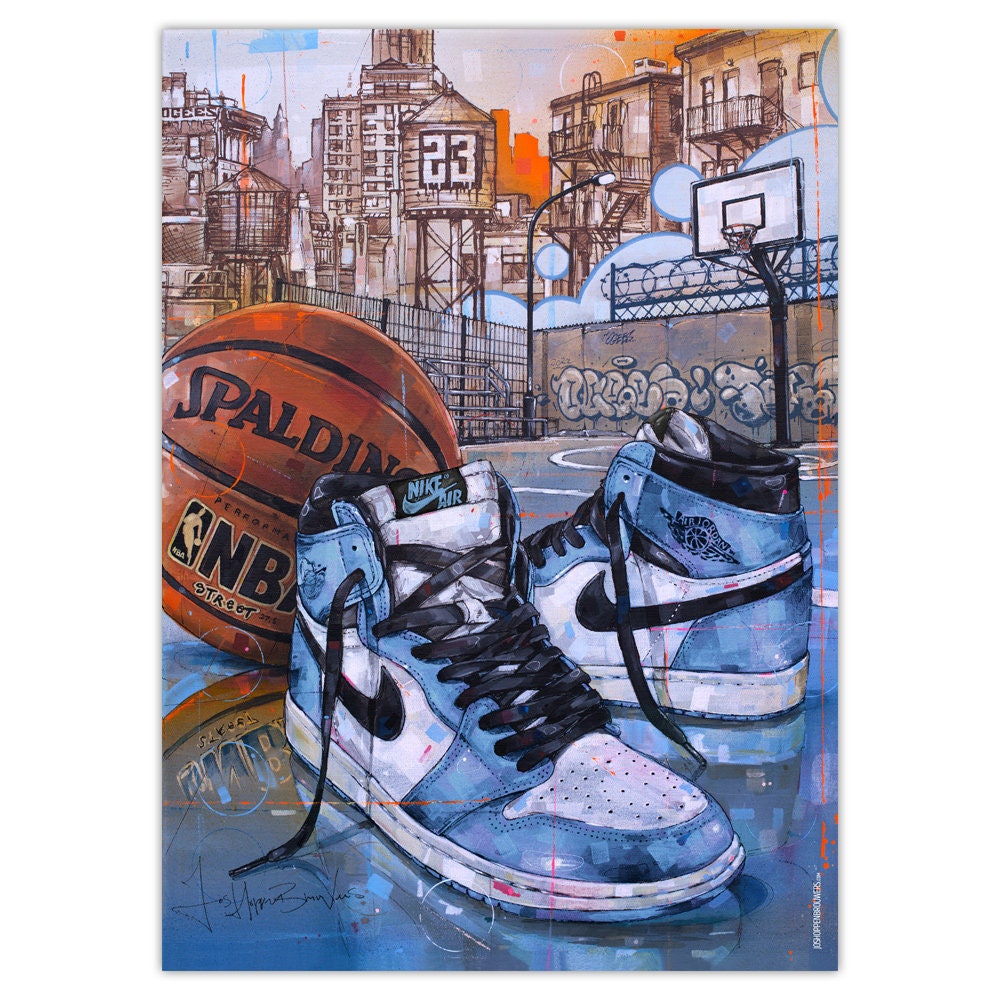 Air Jordan 1 University Blue - Etsy