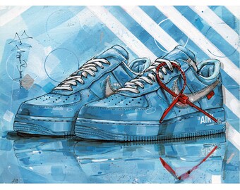 off white unc air force 1