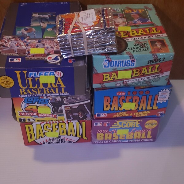 Unopened Baseball Card Box Etsy