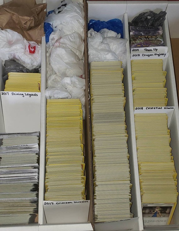 100 Assorted Pokemon Cards - 5 Rare Holographic Cards, 95 Commons