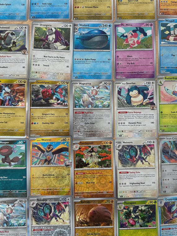 Assorted Bulk Pokemon Cards Commons or Rare - Etsy