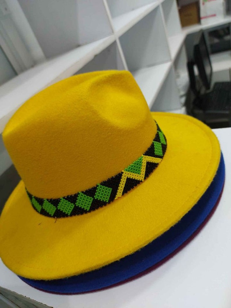Wholesale Zulu Beaded Fedora Hat fedora Fashion Summer Hats Etsy