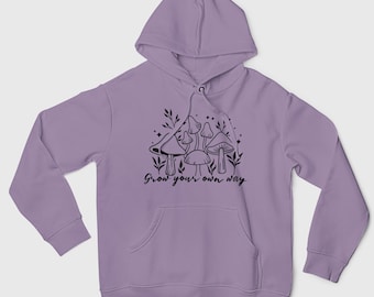 Mystic Mushroom Hoodie, Cottagecore Hooded Sweatshirt, Goblincore Sweatshirt, Fairycore Hoodie; Goblincore Hoodie, Cottagecore Hoodie