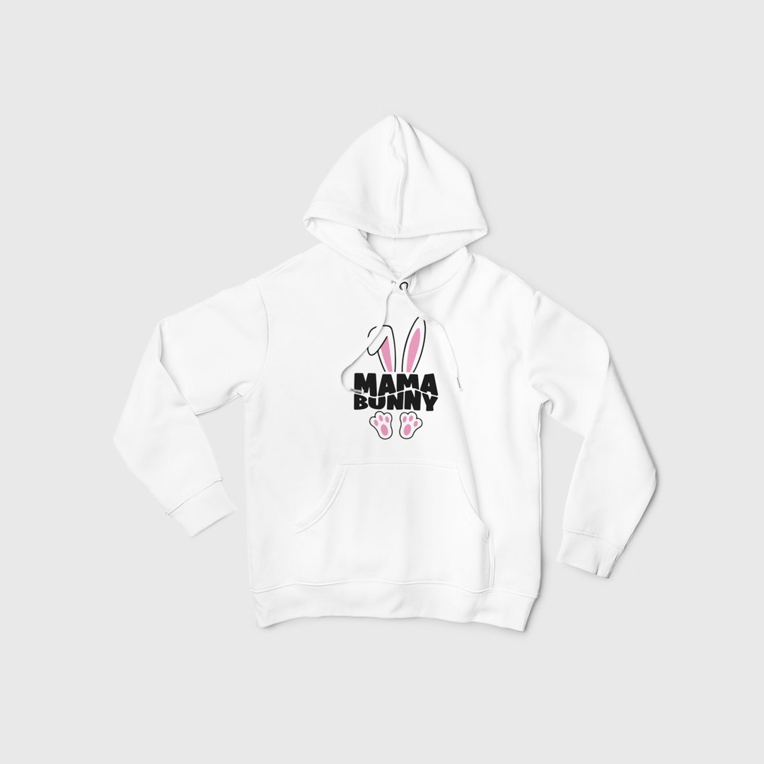 Mama Bunny Hoodie, Family Easter Hooded Sweatshirt, Custom Family Bunny