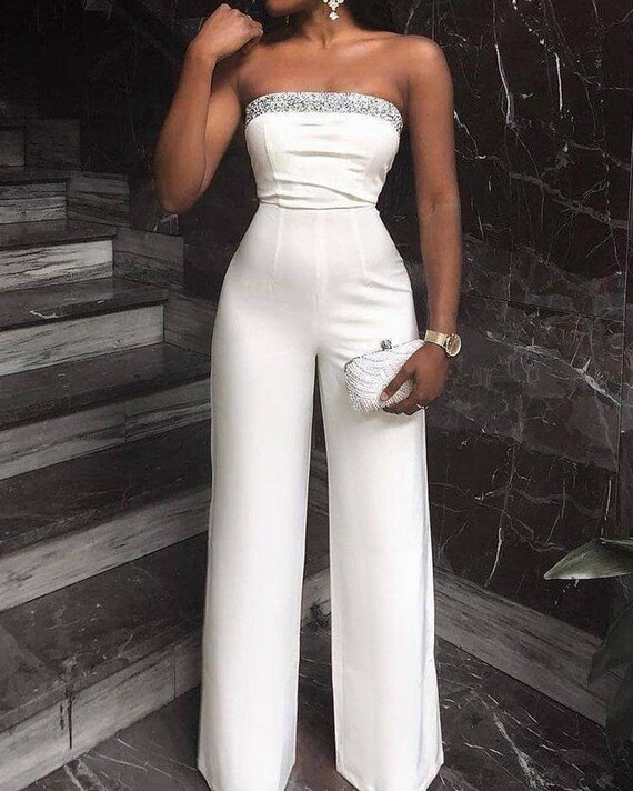etsy white jumpsuit