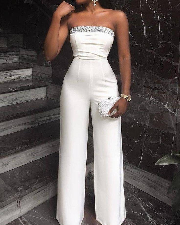 white jumpsuit wedding