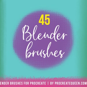 45 blender brushes Procreate