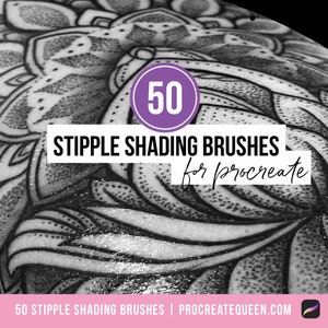 Stipple shading brushes, Procreate Tattoo, Shading Brush Set, Dotwork, Dotting, Dots, Stipple Shading Tool, Whipeshade