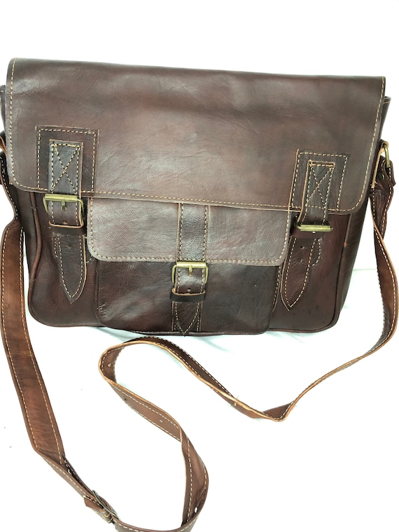Messenger leather bag