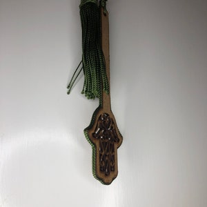 Handmade bookmarks hand of Fatima and silk tassel