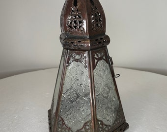 Handmade Moroccan lantern, lamp for ceiling or floor indoor or outdoor