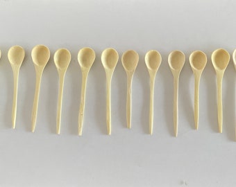 Dozen of Handmade Moroccan Lemon wood espresso & spices spoons