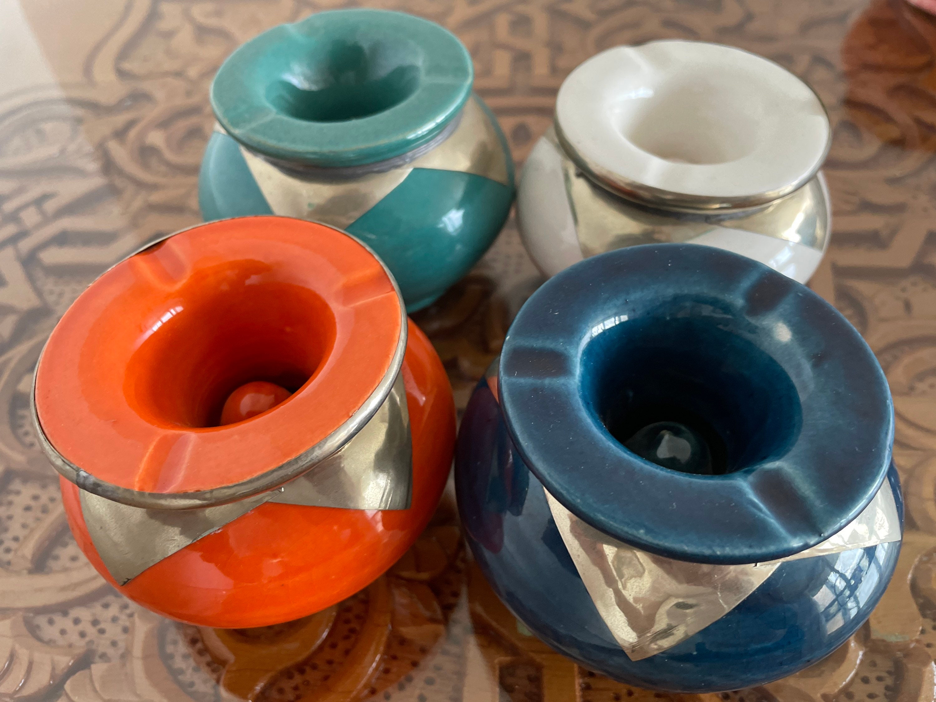 Handmade Moroccan Silver Ashtray