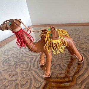 Handmade Moroccan Leather Camel