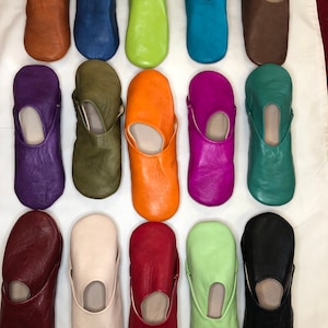 Handmade handmade Moroccan genuine leather slippers