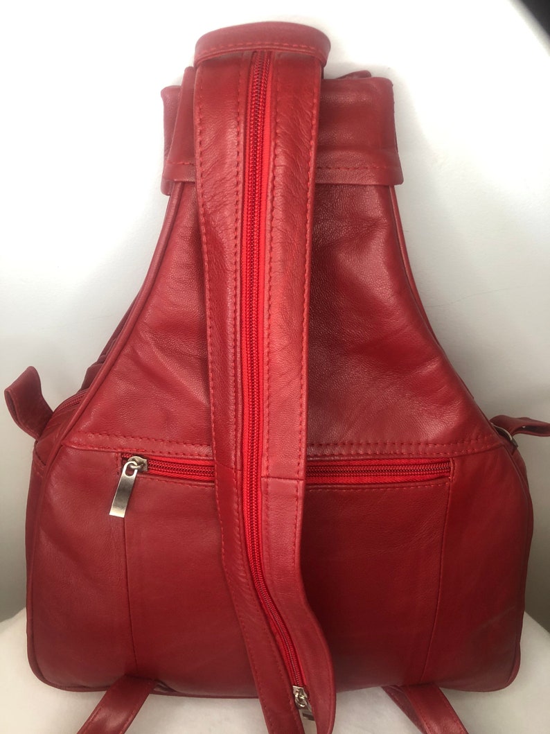 Leather backpack