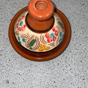 Handmade hand painted Moroccan tagine