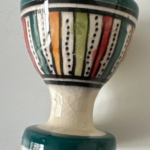 Handmade Hand Painted Moroccan Ceramic Egg Cup Holder