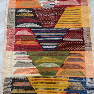 Handmade Handwoven Moroccan Taznaket Rug