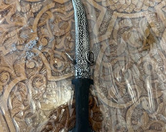 ヴィンテージ コレクション アラビア 東洋 ダガー ナイフ 金属装飾