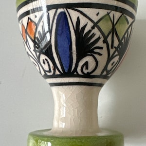 Handmade Hand Painted Moroccan Ceramic Egg cup Holder