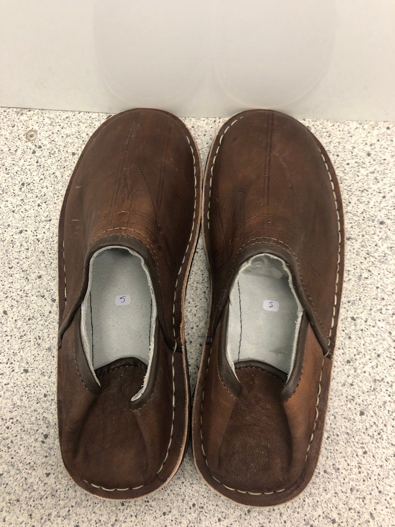 Genuine Moroccan leather slippers image 4