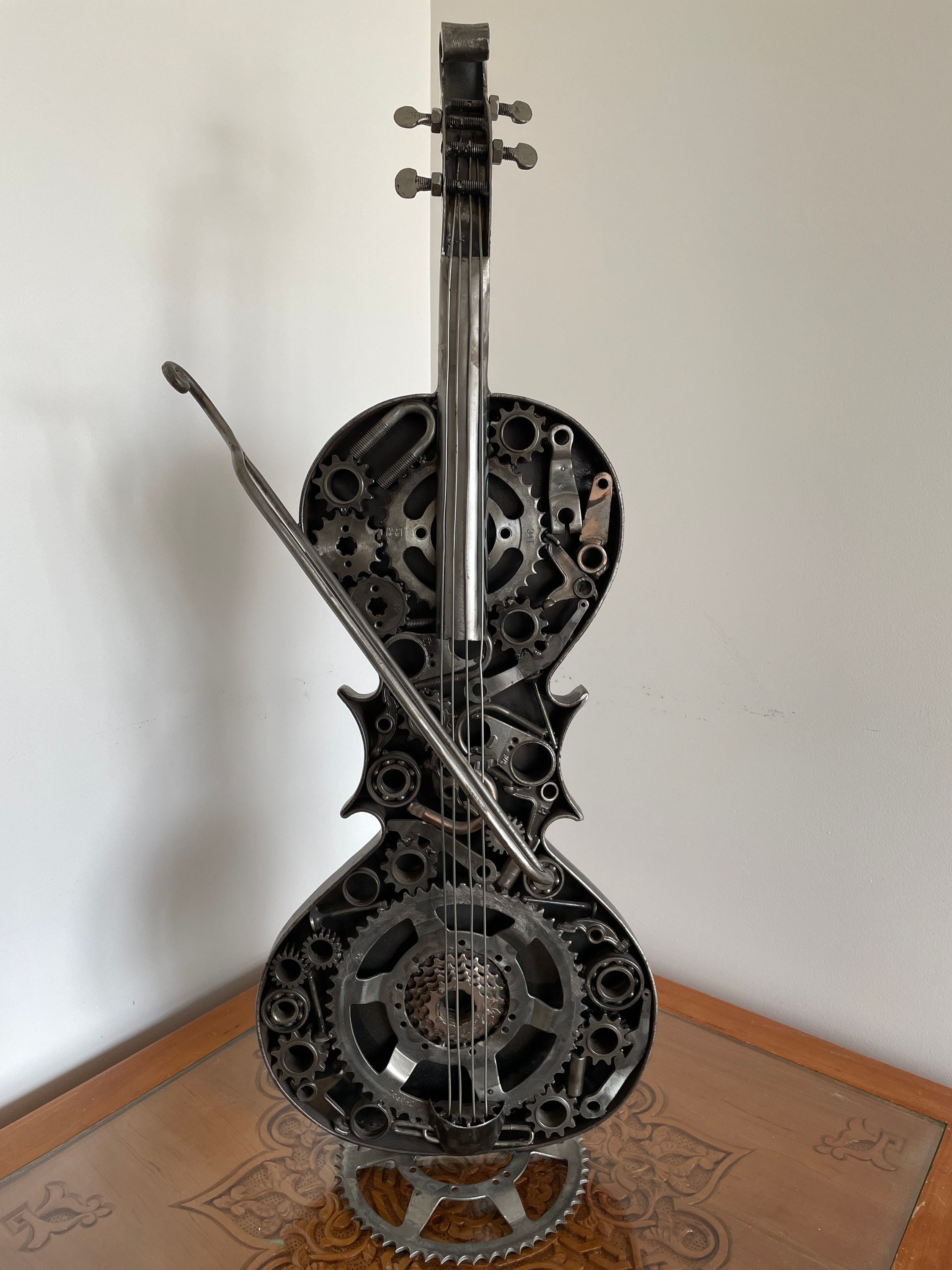 アメリカ ステンドグラス Violinヴァイオリン グラスマスターズ社アールデコ バイオリン】Nicolo Santi/NSN60S,Eastman/SVL80セット4/4再入荷