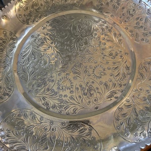 Handmade Moroccan Brass Tray