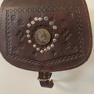 Handmade vintage Moroccan leather bag