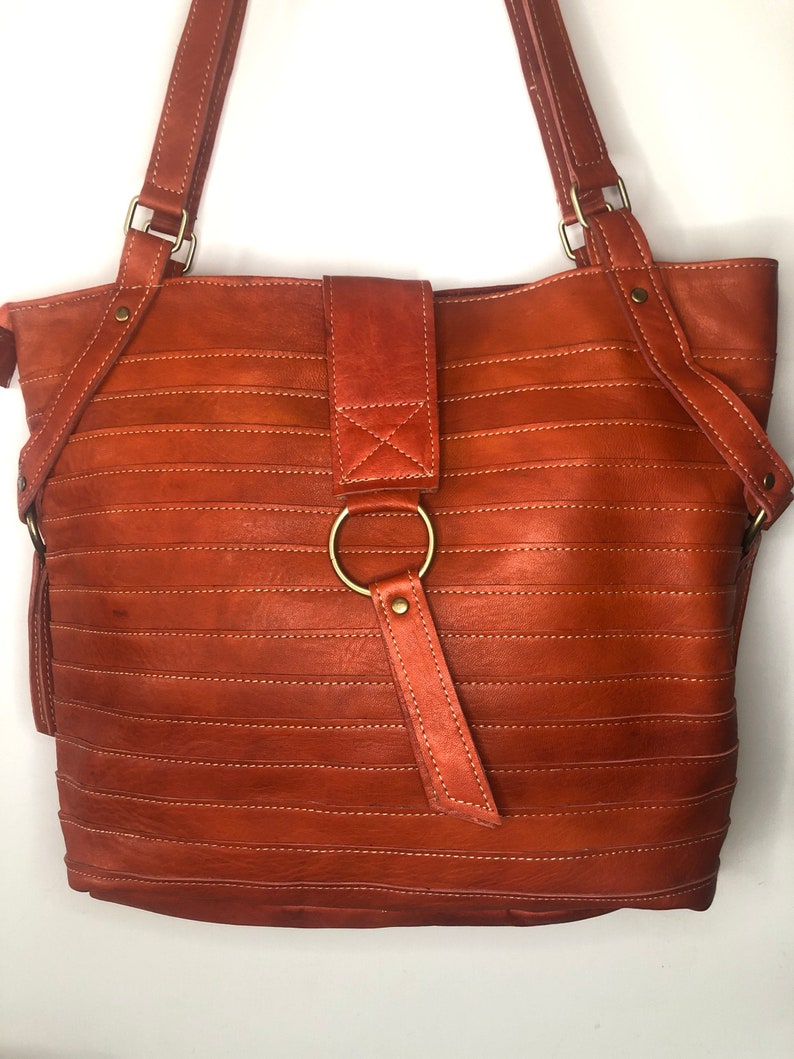 Genuine Moroccan leather bag image 1