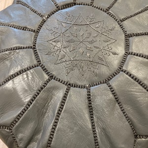 Handmade Moroccan genuine leather Pouffes