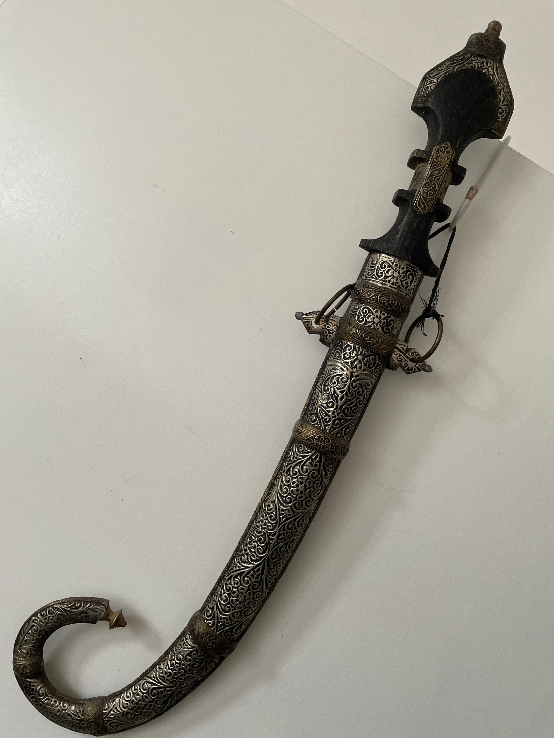 ファッションの Hand-carved Vintage Moroccan Handmade Sword Etsy - 木工、竹工芸