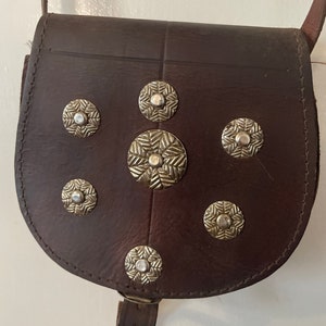 Handmade vintage Moroccan leather bag