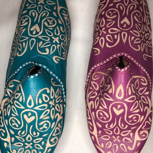 Moroccan genuine leather slippers