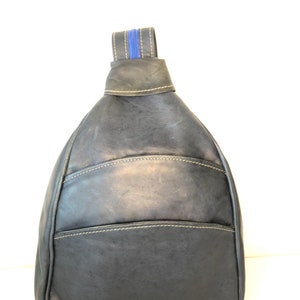 Leather backpack