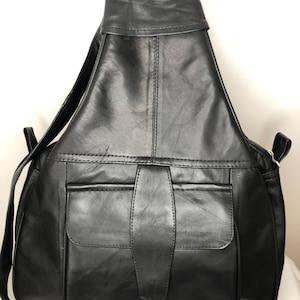 Leather backpack