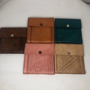 Marokkanische handgemachte echtes Leder Vintage Brieftasche