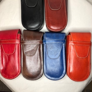 Handmade Moroccan genuine leather glasses cases