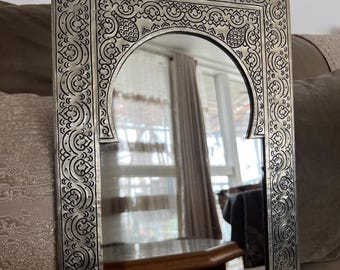 Moroccan Crafted Hand-carved Mirror